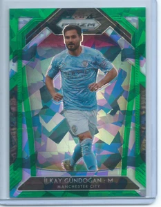 Ilkay Gundogan Green Ice /49 2020-21 Premier League Prizm Manchester City - Picture 1 of 2