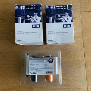 Fargo 45440 YMCKO Colour Ribbon + Refill for C50 Card Printer - 100 Prints - Photo 1/8