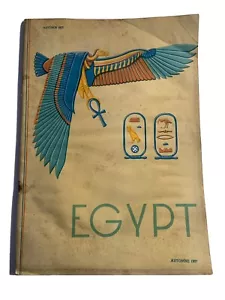1937 Egypt Tourism Magazine Sepia Toned Images Antique Ephemera Free US Ship - Picture 1 of 12