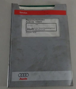 Manual de Taller Audi A6 C5 6 Cilindro 2,5 Tdi Motor Con 150 Ps Stand 09/1997 - Imagen 1 de 2