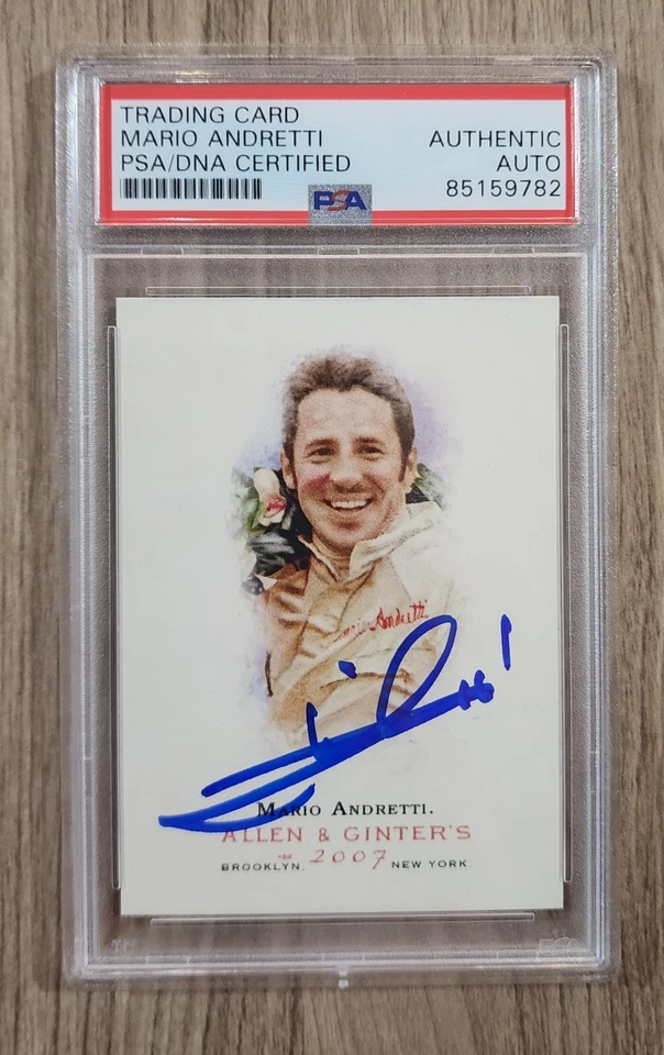 Mario Andretti Signed 2007 Allen & Ginter Card #19 Racer Slabbed Auto PSA - Image 1 of 1