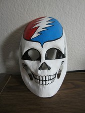 Grateful Dead Paper Mache' Mask, Day Of The Dead, Halloween, Folk Art