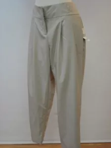 Pantalones rectos elásticos bronceados BAR III 12 nuevos con etiquetas - Imagen 1 de 6