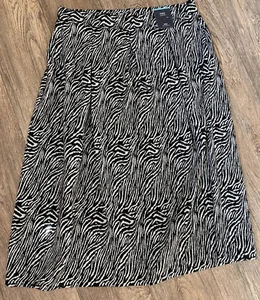 M&S collection Zebra print midi with stretch skirt UK 14 eu 42 NEW RRP £39 - Picture 1 of 9