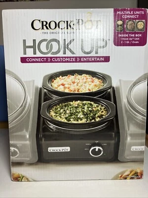 Crock Pot Hook Up Double 1-qt Connectable Entertaining System SCCPMD1 - Image 1 of 4