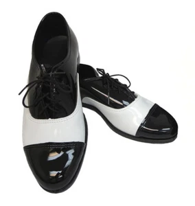 New Men's Gateway Black & White Dress Shoes Cap Toe Formal Church Tuxedo 16M - Picture 1 of 2