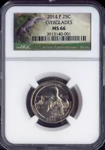 2014 Everglades Quarter NGC MS66 Quality - Picture 1 of 2