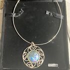 2000 Yr Old Glass Pendant Sterling Silver Necklace Hand Made In Holy Land X192