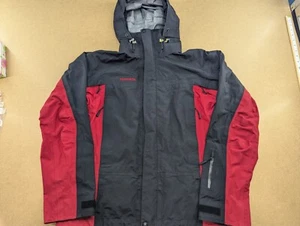 Norrona Narvik Gore-Tex Jacke Herren Medium schwarz rot Kapuze Outdoor wasserdicht - Bild 1 von 17