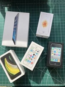 5x EMPTY IPHONE & Ipad Boxes 3GS SE 5s Ipad Mini BOX ONLY No Devices - Picture 1 of 10