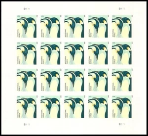 US 4989 Penguins additional ounce sheet 20 MNH 2015 - Picture 1 of 1