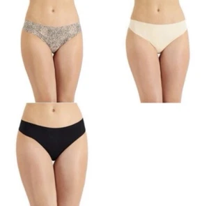 NWT Alfani Women's 3 Pair Laser-Cut Thong Panty Underwear - Picture 1 of 11