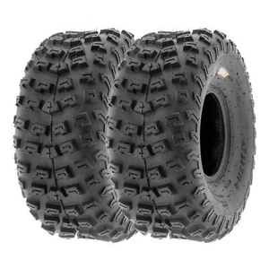 SunF 22x10-8 ATV UTV Tire 22x10x8 Knobby Tubeless 6 PR A030 - Pair of 2 - Picture 1 of 12
