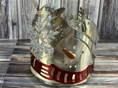Candelabro Sonoma Snowman - Se adapta a Bath & Body Works tarro de vidrio de 3 mechas de 14,5 oz  Foto 1 de 4