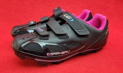 Louis Garneau Multi Air Flex Zapatos de Ciclismo para Mujer Talla 10 M Nuevos Negro Rosa Foto 1 de 4
