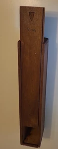 Antique Candle Wood Box Tongue & Groove Primitive Country Slider (b70) - Picture 1 of 24