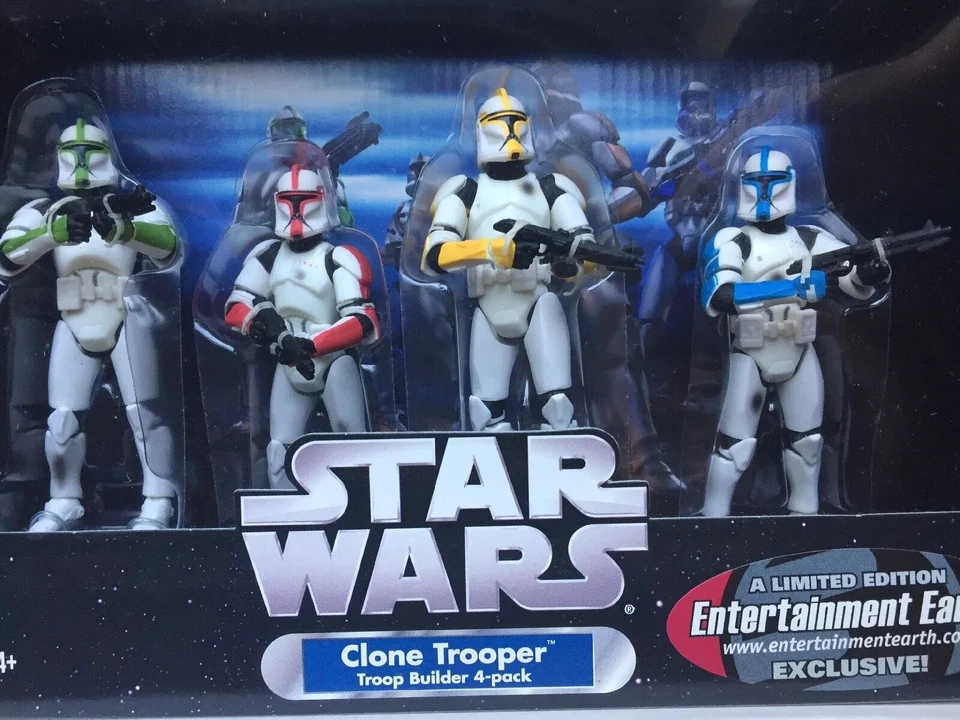 Star Wars Entertainment Earth Clone Trooper Builder 4 Action Figures