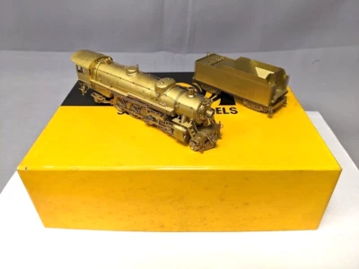 Sunset Models H.O. Brass USRA Light 4-8-2 Steam Locomotive & Tender C-10 - Image 1 of 4