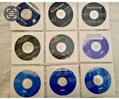 9 DELL & other Reinstall & backup CDs - Image 1 of 4