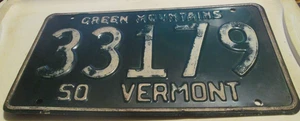 1950 STATO DI VERMONT targa ORIGINALE antica auto d'epoca targhetta 33179 - Foto 1 di 2