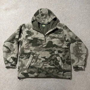 Cabela's Berber Fleece WindShear Hooded 1/4-Zip Pullover Outfitter Camo XL - Picture 1 of 7