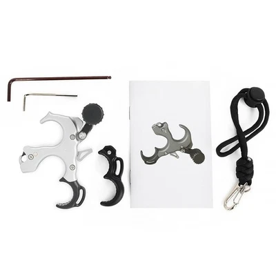 Compound Bow Release Aid 3 4 Finger Thumb Trigger Aluminum Adjustable Hunt RH LH - Image 1 of 4