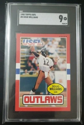 1985 Topps USFL #8 Doug Williams SGC9 SGC 9 - Image 1 of 2