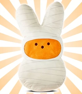 Peeps Orange Mumie Hase Jumbo Halloween Plüsch LIMITIERTE AUFLAGE NEU 24 Zoll - Bild 1 von 2