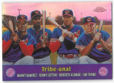 2000 Topps Chrome - REFRACTOR Trib-unal M. Ramirez Lofton R. Alomar Thome #TC1 - Image 1 of 2
