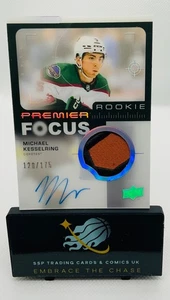 2023-24 Upper Deck Premier Focus RC Patch Auto Michael Kesselring /175 SABRES - Bild 1 von 2