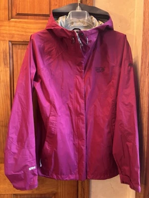 Chaqueta cortavientos Mountain Hardwear para mujer Dry Q rosa grande COMO NUEVA Foto 1 de 4