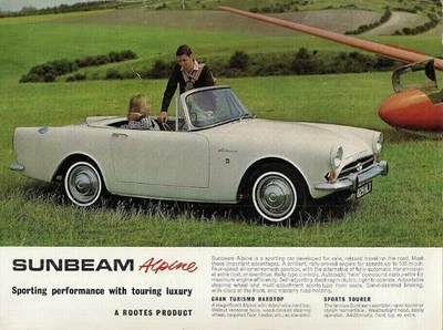 Sunbeam Alpine Series IV 1600 1964-1965 UK Market Single Sheet Sales Brochure - Image 1 of 2