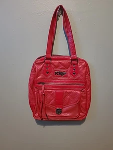 Borsa FOX Racing rossa con motivo trapuntato intarsiato - Foto 1 di 11