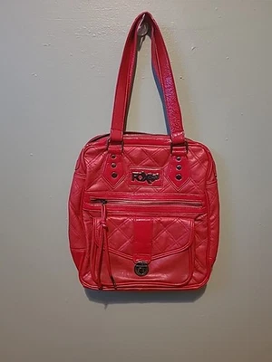 FOX Racing Red Quilt Patterned Inlay Purse - Image 1 of 4