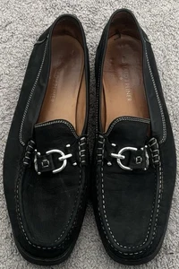 Donald Pliner Herren 13 M Schwarz Wildleder Leder Elegant oder Leger Halbschuhe (S2668) - Bild 1 von 4