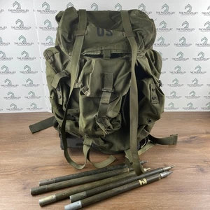 Zaino militare americano ALICE Field Pack telaio zaino Olive Drab vintage eccedenza - Foto 1 di 15