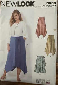 Faldas de señoritas New Look patrón N6721 talla 10, 12, 14, 16, 18, 20, 22 sin cortar - Imagen 1 de 2
