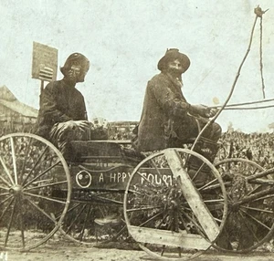 Tarjeta postal fotográfica RPPC Rosewood Ohio OH Arkansas Traveler Show tarjetas de juego de póker - Imagen 1 de 5