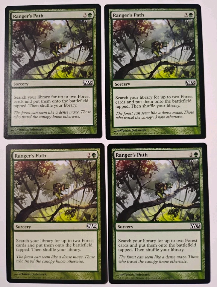4x Ranger's Path MTG, Magic 2013 (M13), LP - Image 1 of 3