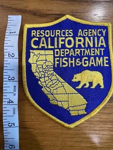 California Department Fish & Game Resources Agency 2nd Issue Shoulder Patch CA - Picture 1 of 3
