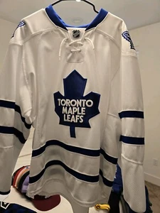 Toronto Maple Leafs Away White Reebok Edge 2.0 MIC Jersey Size 52 - Picture 1 of 10