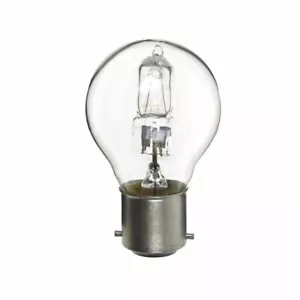 Low Energy Halogen Golf Ball 28W B22D Clear (equivalent to 40 watt) dimmable - Picture 1 of 2