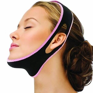 V Line Face Slimming Double Chin Reducer Lifting Belt Anti-Wrinkle Chin Small - Picture 1 of 6