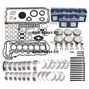 Engine Overhaul Pistons Seals Kit 11:1 For BMW 325i 525i Z4 E90 E60 E89 N52 2.5L - Picture 1 of 8