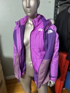 The North Face Girls 3 In 1 DryVent Sz 14-16 Jacket - Pink Purple - Picture 1 of 8