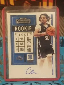 2020-21 Panini Contenders Rookie Ticket SP Photo Variant Magic Cole Anthony Auto - Picture 1 of 2