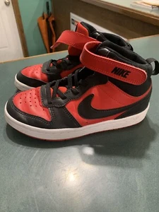 Nike Court Borough Mid 13.5C Size University Red Black CD7783-602 School Time - Picture 1 of 7