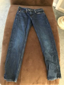 Pantalones de mezclilla azul Levis 511 de ajuste ajustado para hombre 28x30 usados suavemente usados 70% algodón - Imagen 1 de 12