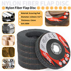 5Pcs 4-1/2'' Nylon Fiber Flap Polishing Buffing Wheel 800 Grit For Angle Grinder