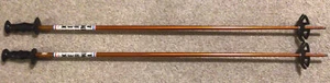 Vintage Kerma  Aluminum Snow Ski Poles 47” Tip to Top Handle Universal - Picture 1 of 6